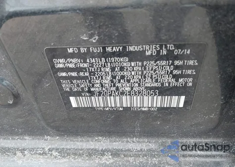 2014 Subaru Xv Crosstrek 2.0I Limited z USA, uszkodzony, nr VIN JF2GPAKC2E8328053